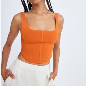 Babaton Aritzia Sculpt Knit Seamed Tank